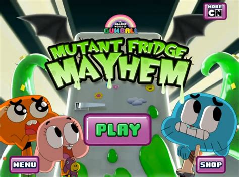 Mutant Fridge Mayhem - Gumball - Universal - HD Gameplay Trailer Video by touchgameplay on youtube &183; Mutant Fridge Mayhem - Gumball by Cartoon NetworkFOOD FIGHT Team up as Gumball, Darwin, and Anais to take down the mutant leftovers Available for iPhone 3G. . Mutant fridge mayhem